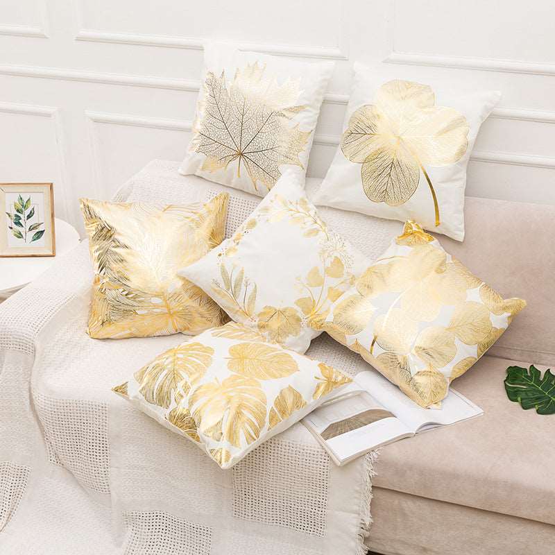 Bronzing Pillow Cover Classical Sofa