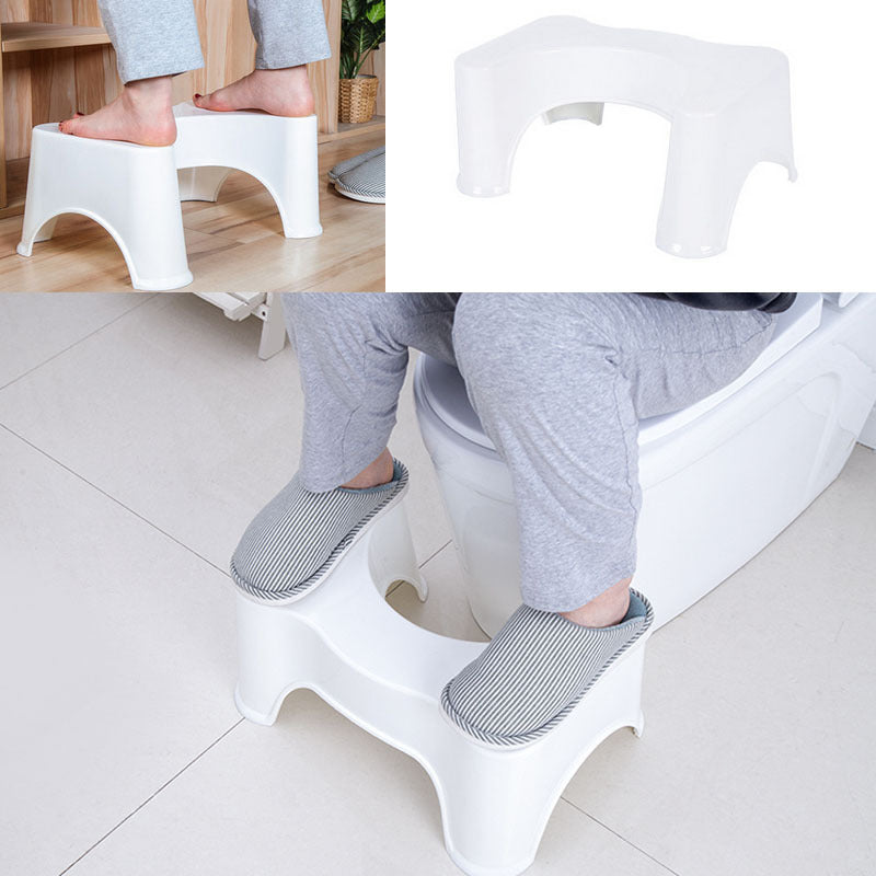 Bathroom thickened plastic toilet step stool commode