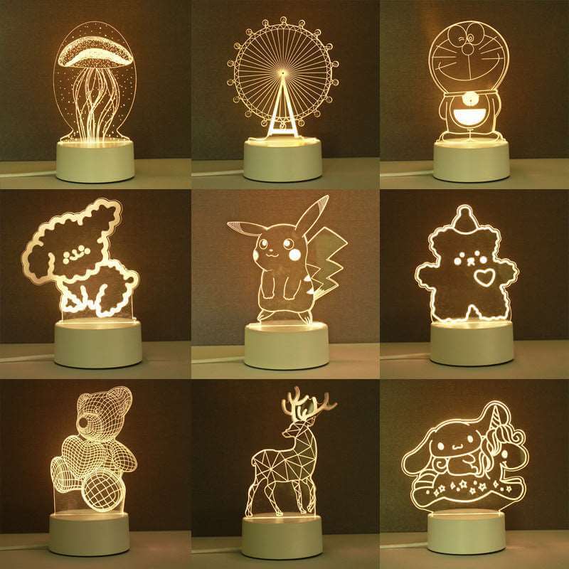 Multiple Choice Night Table Lamp