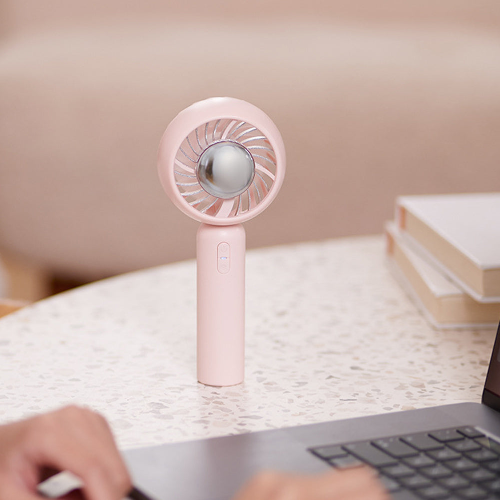 Mini Handheld Mute Fan Semiconductor Refrigeration Cooling Portable Air Conditioner Battery USB Rechargeable Fan Outdoor