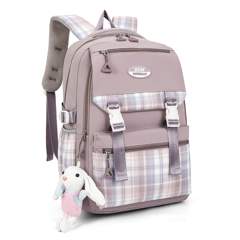 Purple-Orthopedic-Backpack-School-Bags