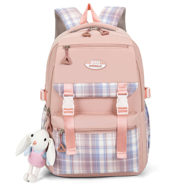 Pink-Orthopedic-Backpack-School-Bags