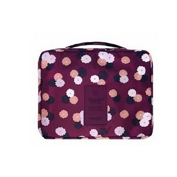 Wine-Red-Daisy-Cosmetic-Bag