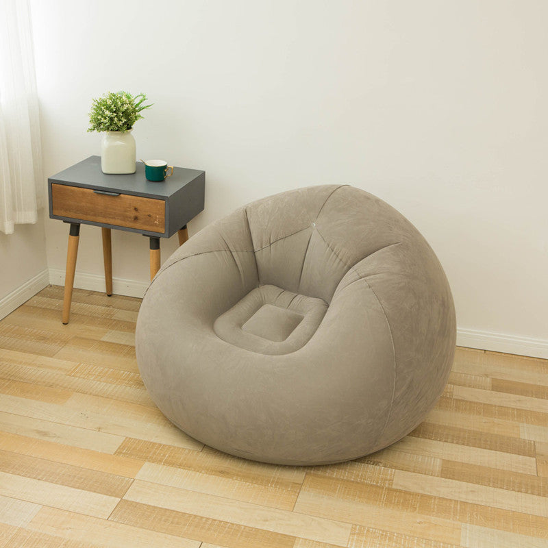 Brown-Inflatable-single-lazy-sofa