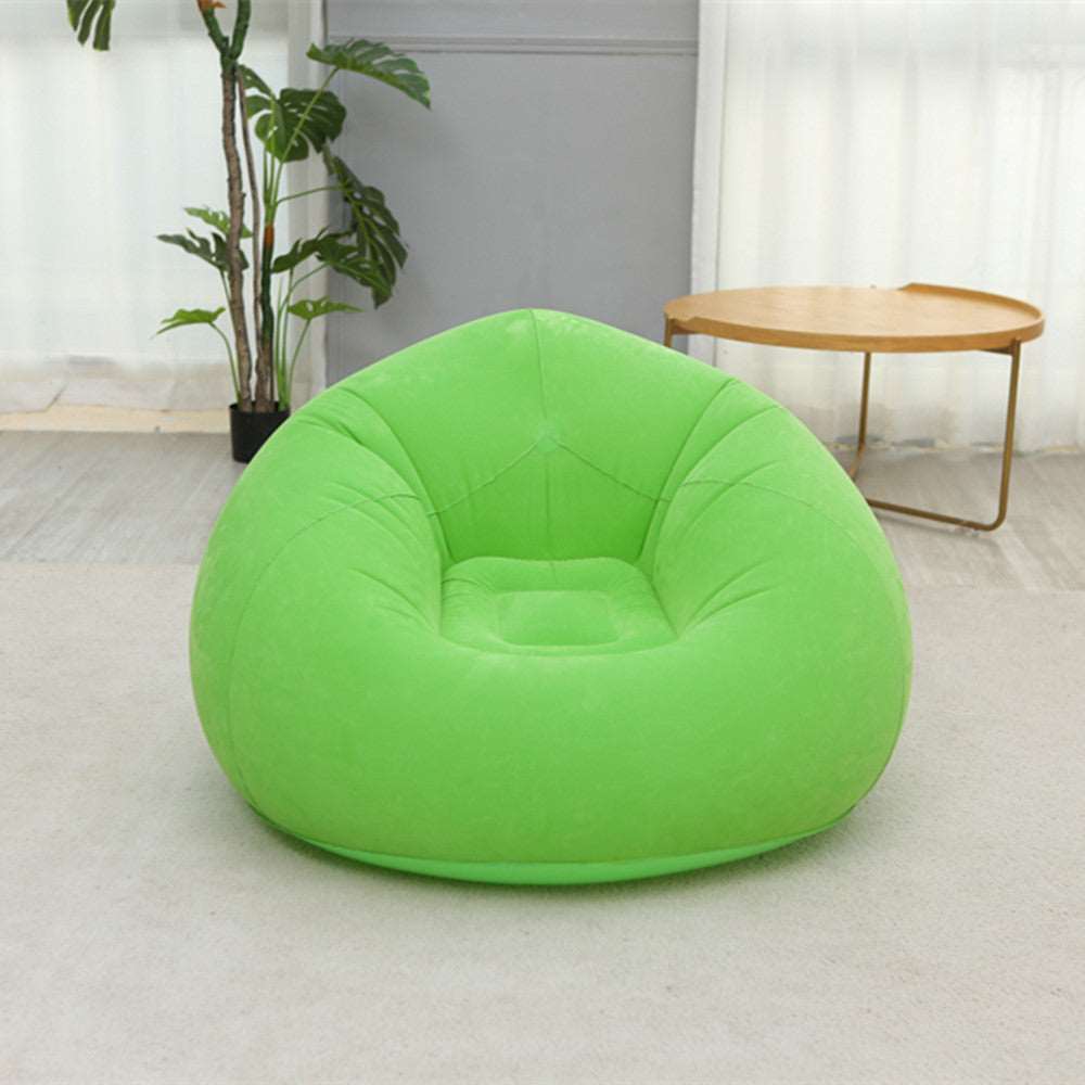 Green-Inflatable-single-lazy-sofa