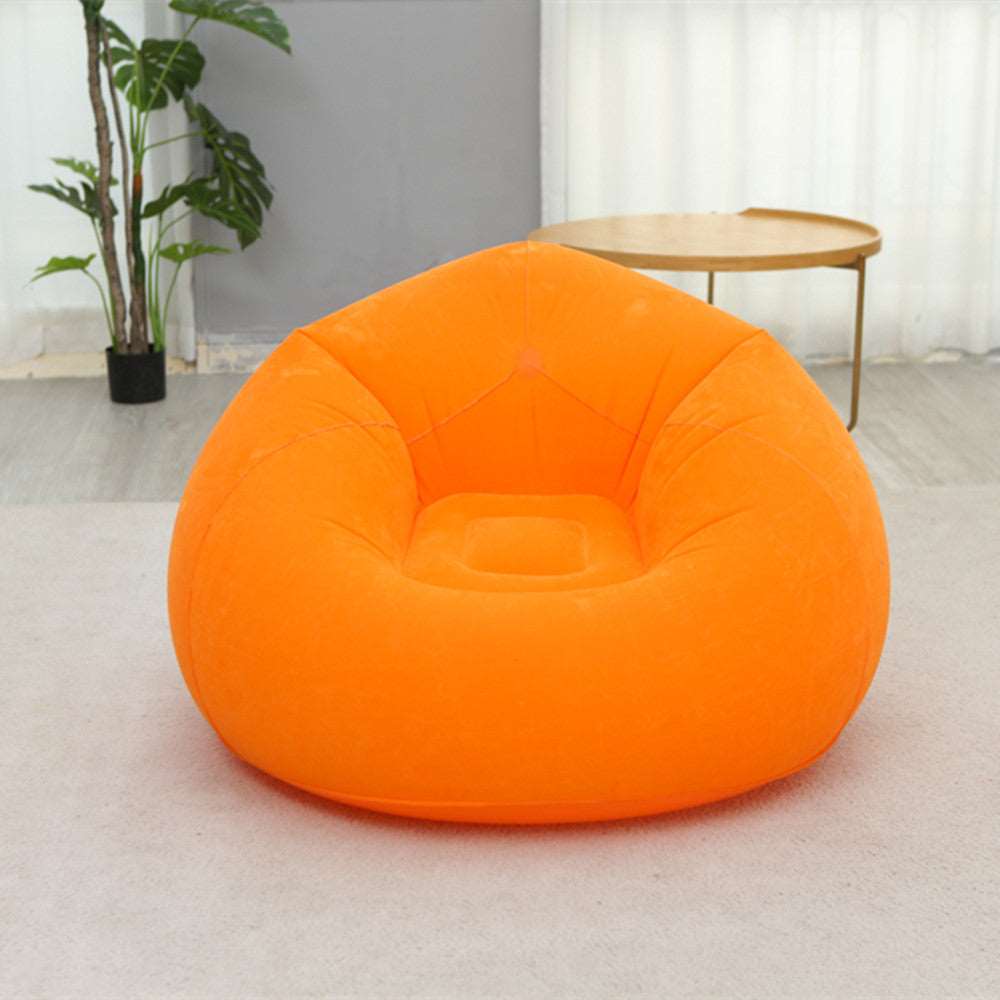 Orange-Inflatable-single-lazy-sofa