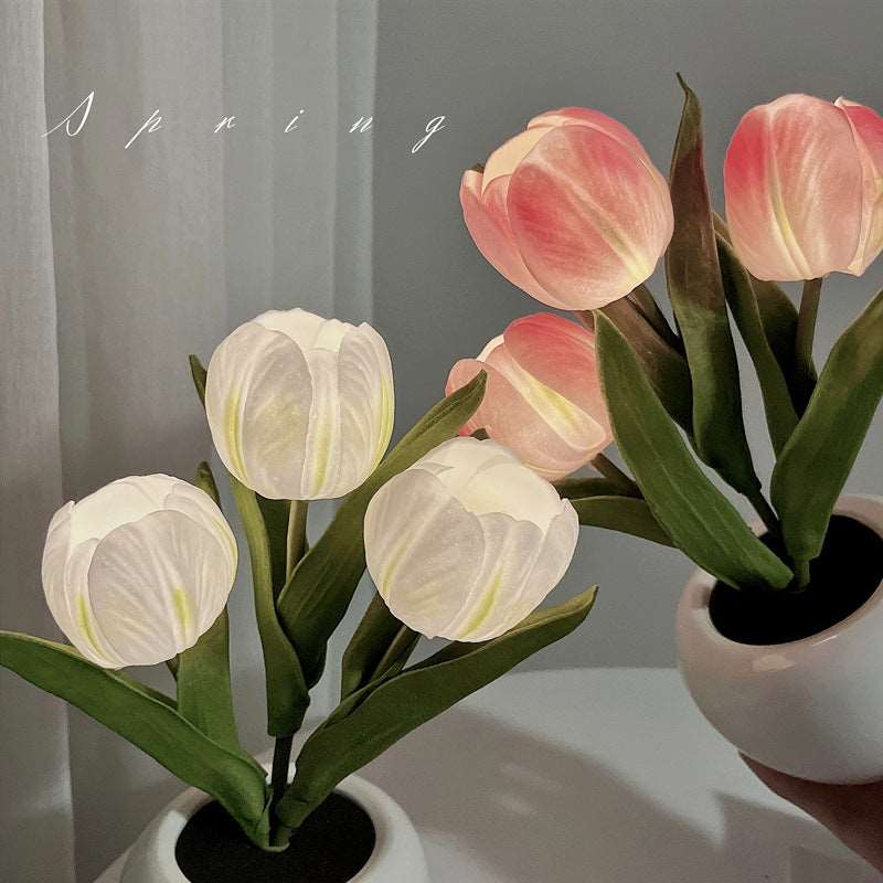 LED tulip night light bouquet imitation lamp