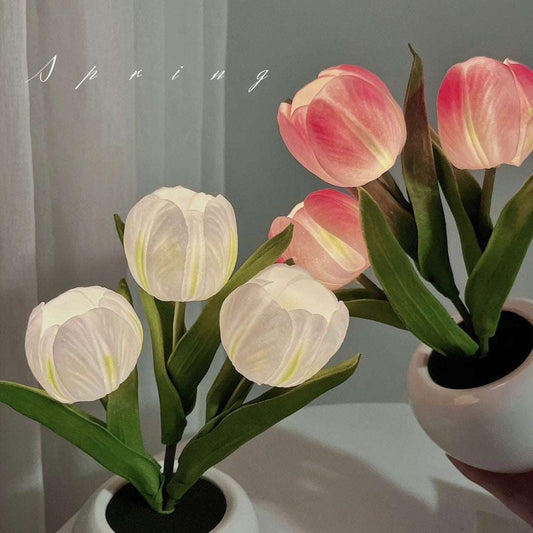 LED tulip night light bouquet imitation lamp