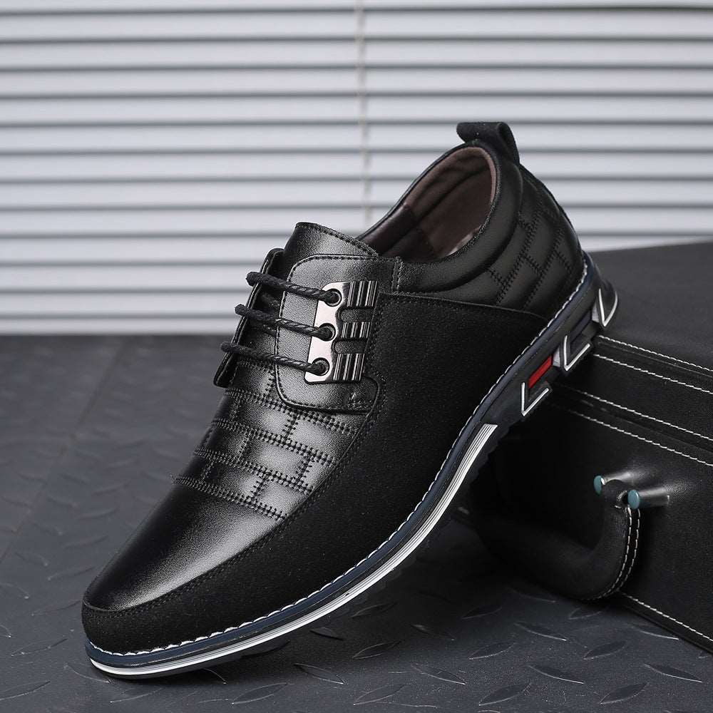 Men Casual lace up leather shoes