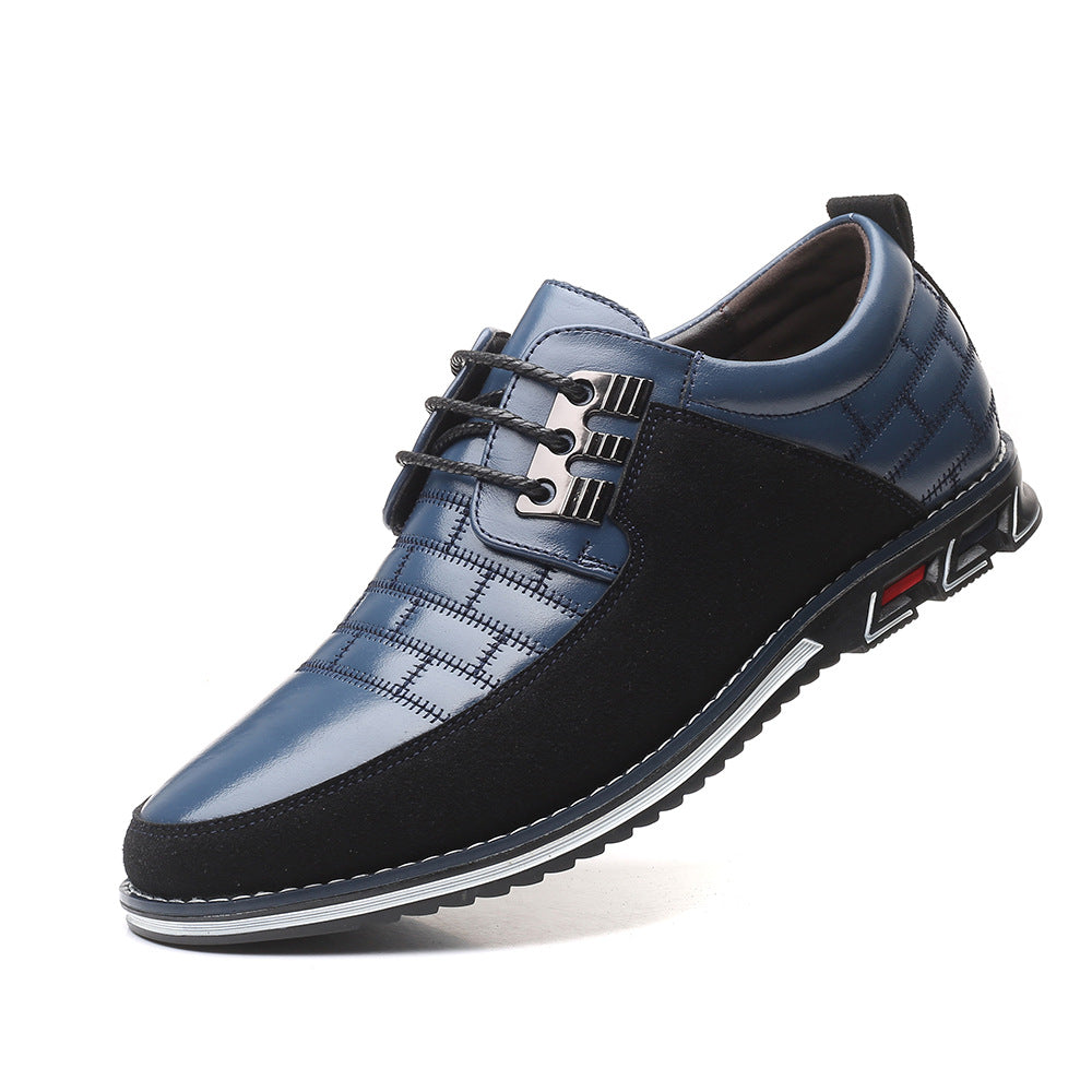 Men Casual lace up leather shoes