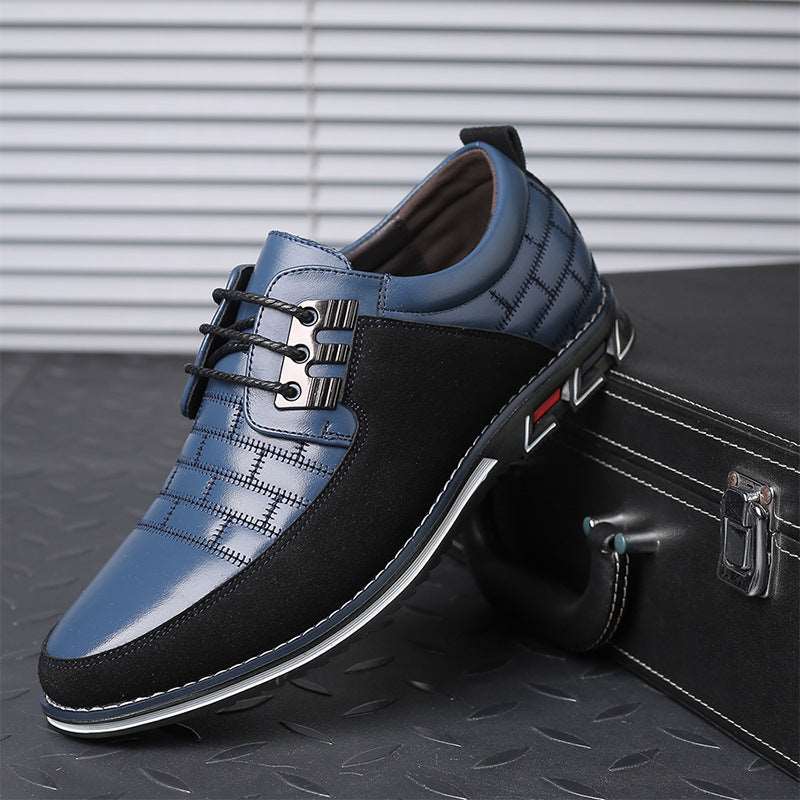 Men Casual lace up leather shoes