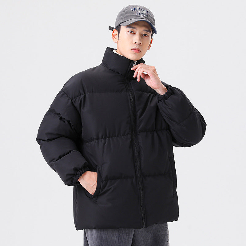 Men-s-Black-Collar-Bread-Coat