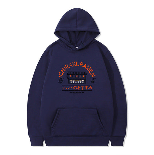 Naruto-themed-ramen-shop-navy-blue-hooded-sweatshirt