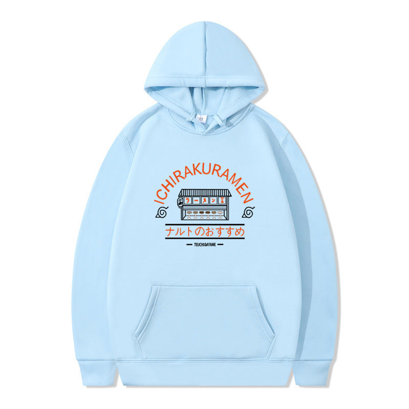 Naruto-themed ramen shop hooded sweatshirt