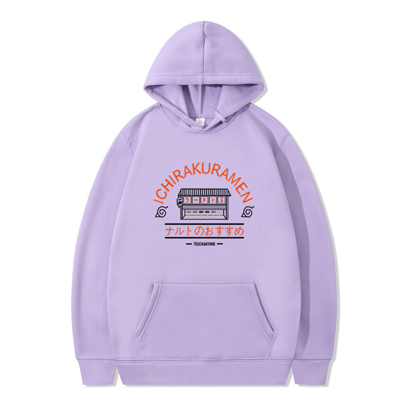 Naruto-themed ramen shop hooded sweatshirt