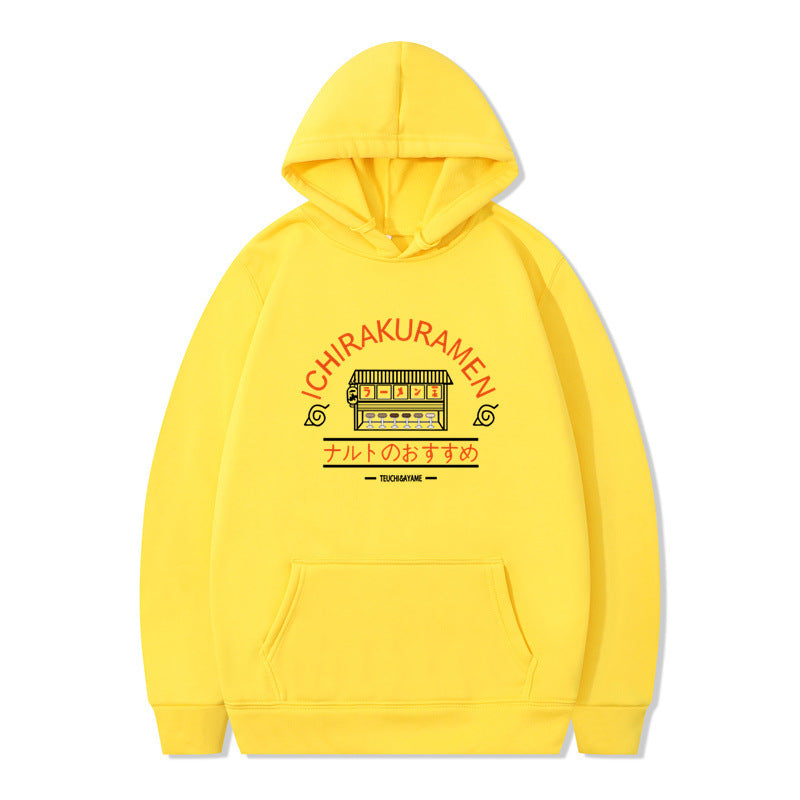 Naruto-themed ramen shop hooded sweatshirt