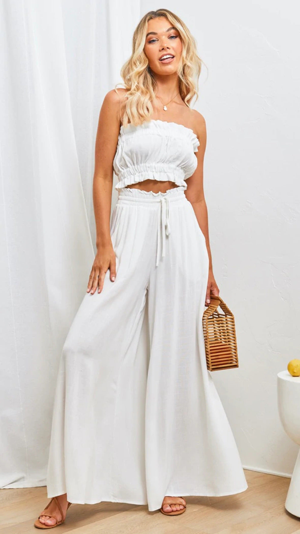 Womens Casual Wide Leg Palazzo Pants