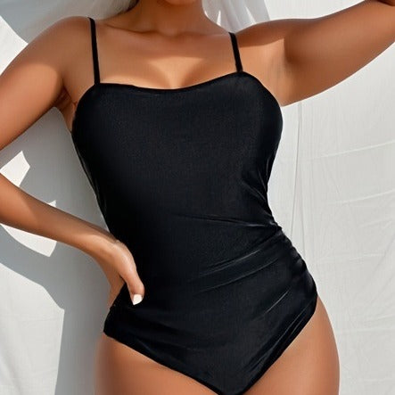 Sexy printed one-piece swimsuit