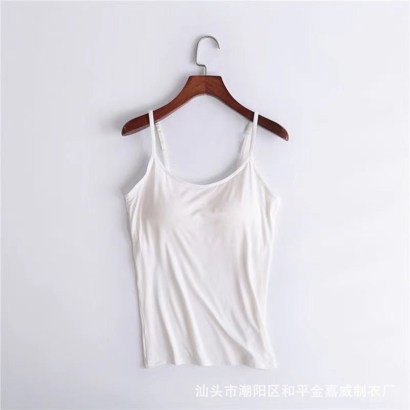 Women's camisole with chest pads