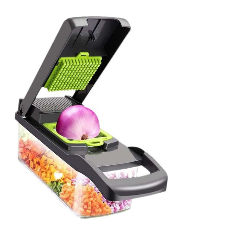 Multi-function vegetable and fruit dicer shredder grater slicer