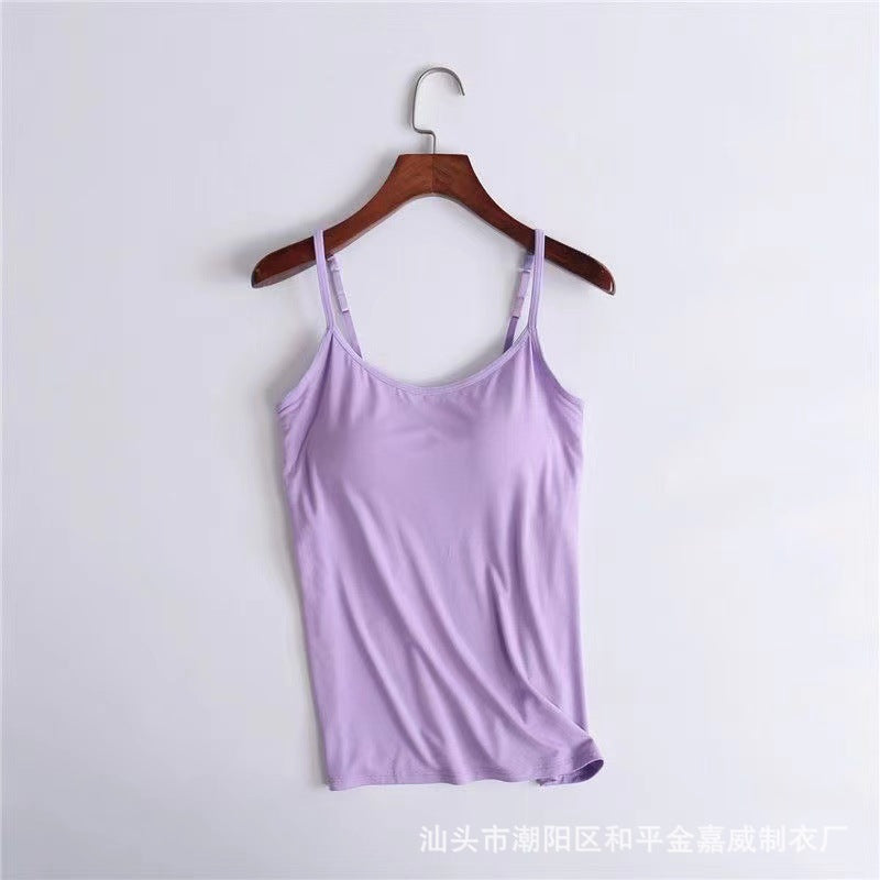 Women's camisole with chest pads