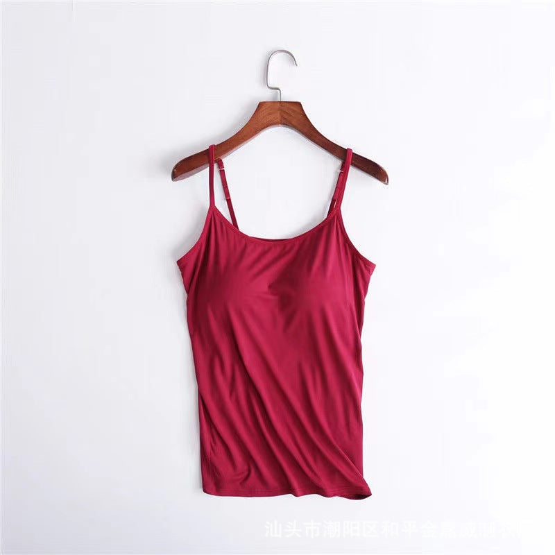 Women's camisole with chest pads