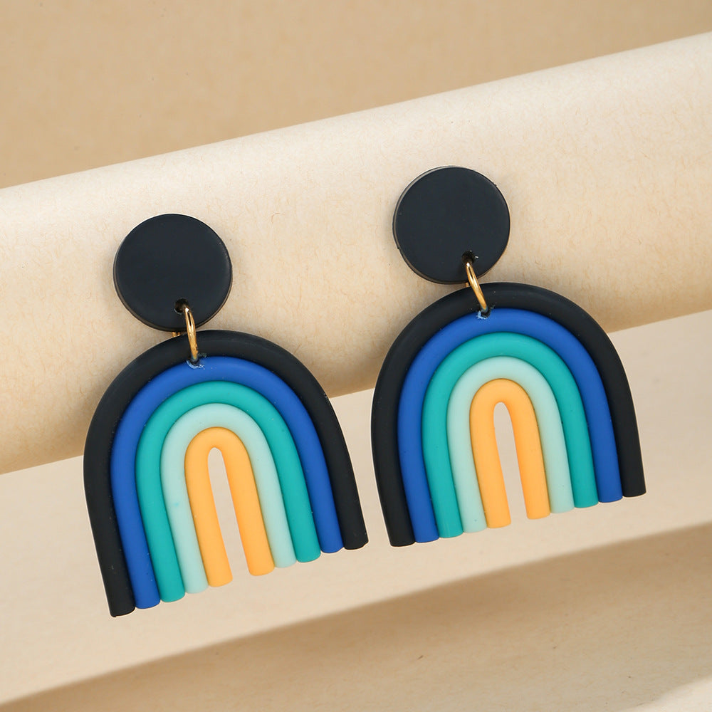 Bohemian rainbow earrings