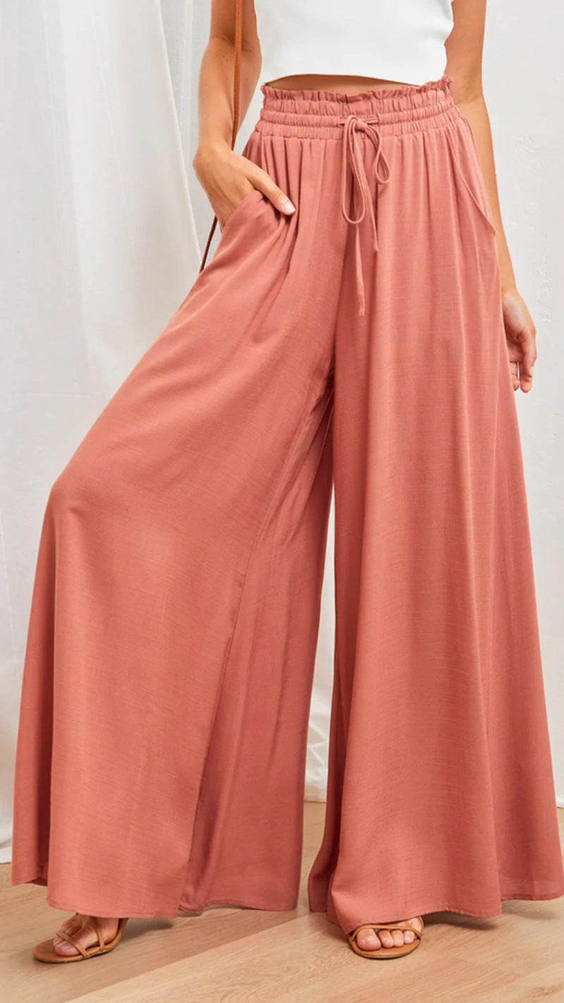 Womens Casual Wide Leg Palazzo Pants