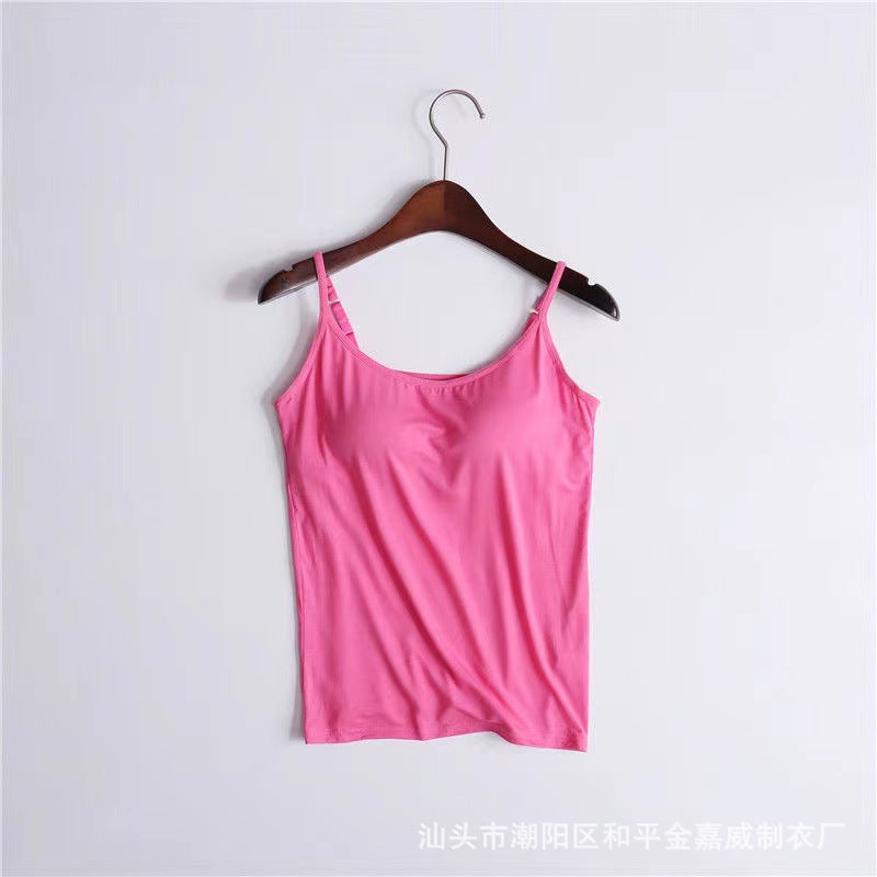 Women's camisole with chest pads