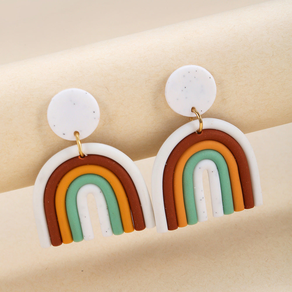 Bohemian rainbow earrings