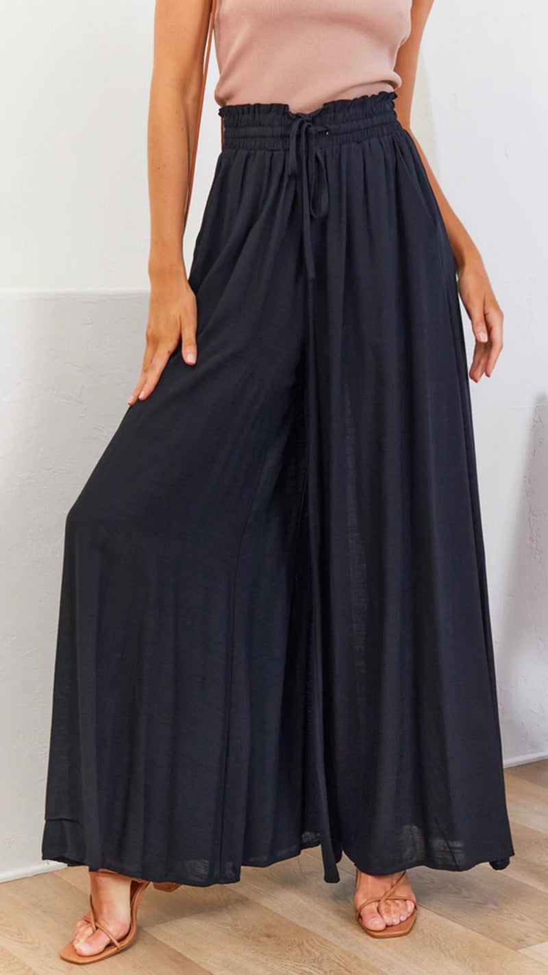 Womens Casual Wide Leg Palazzo Pants