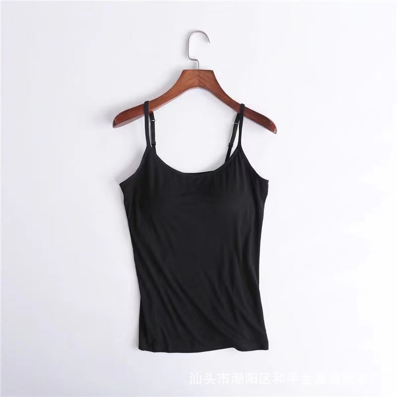 Women's camisole with chest pads