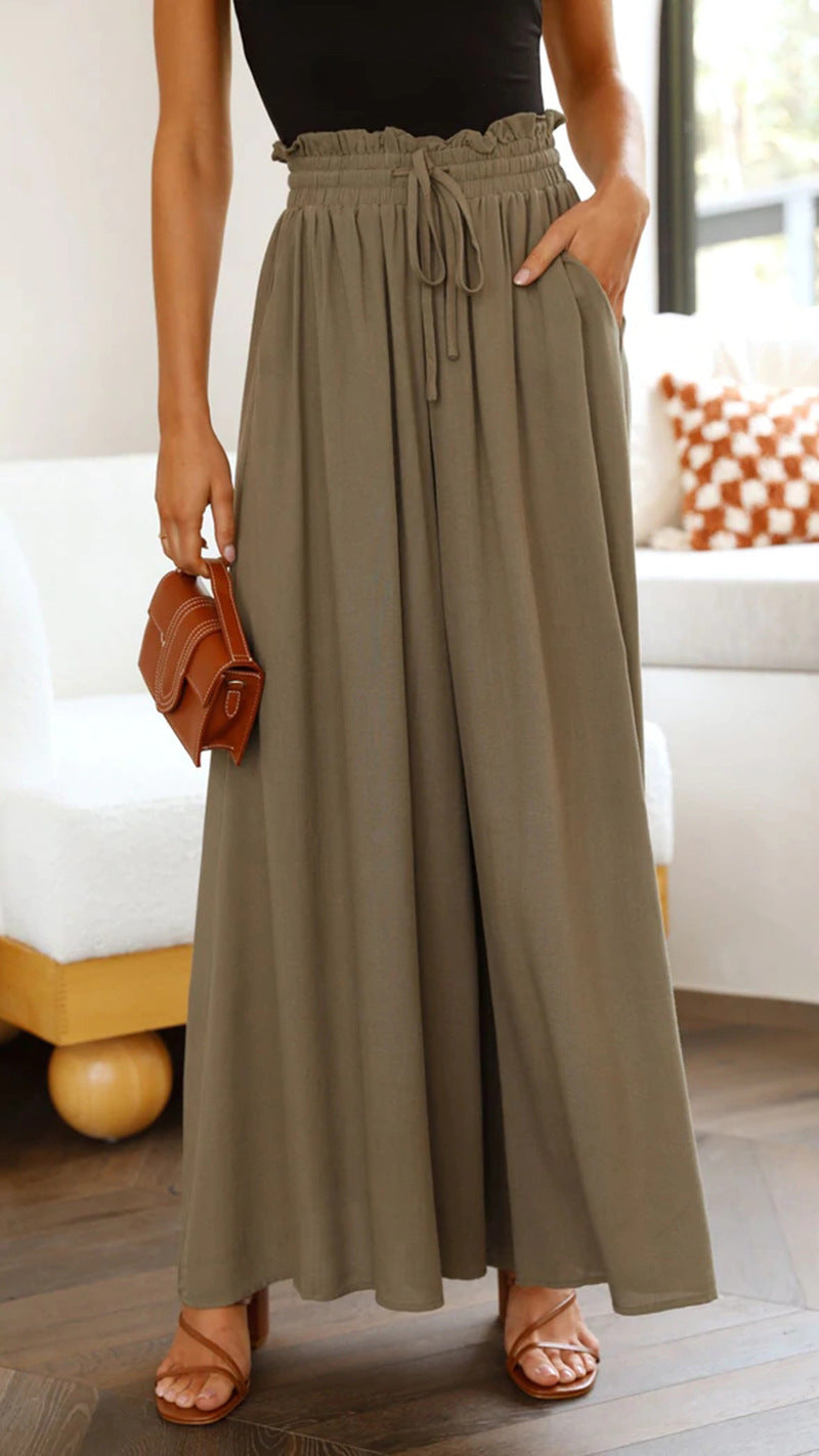 Womens Casual Wide Leg Palazzo Pants