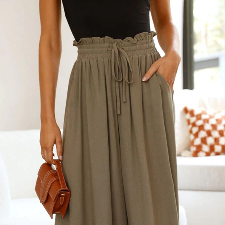 Womens Casual Wide Leg Palazzo Pants