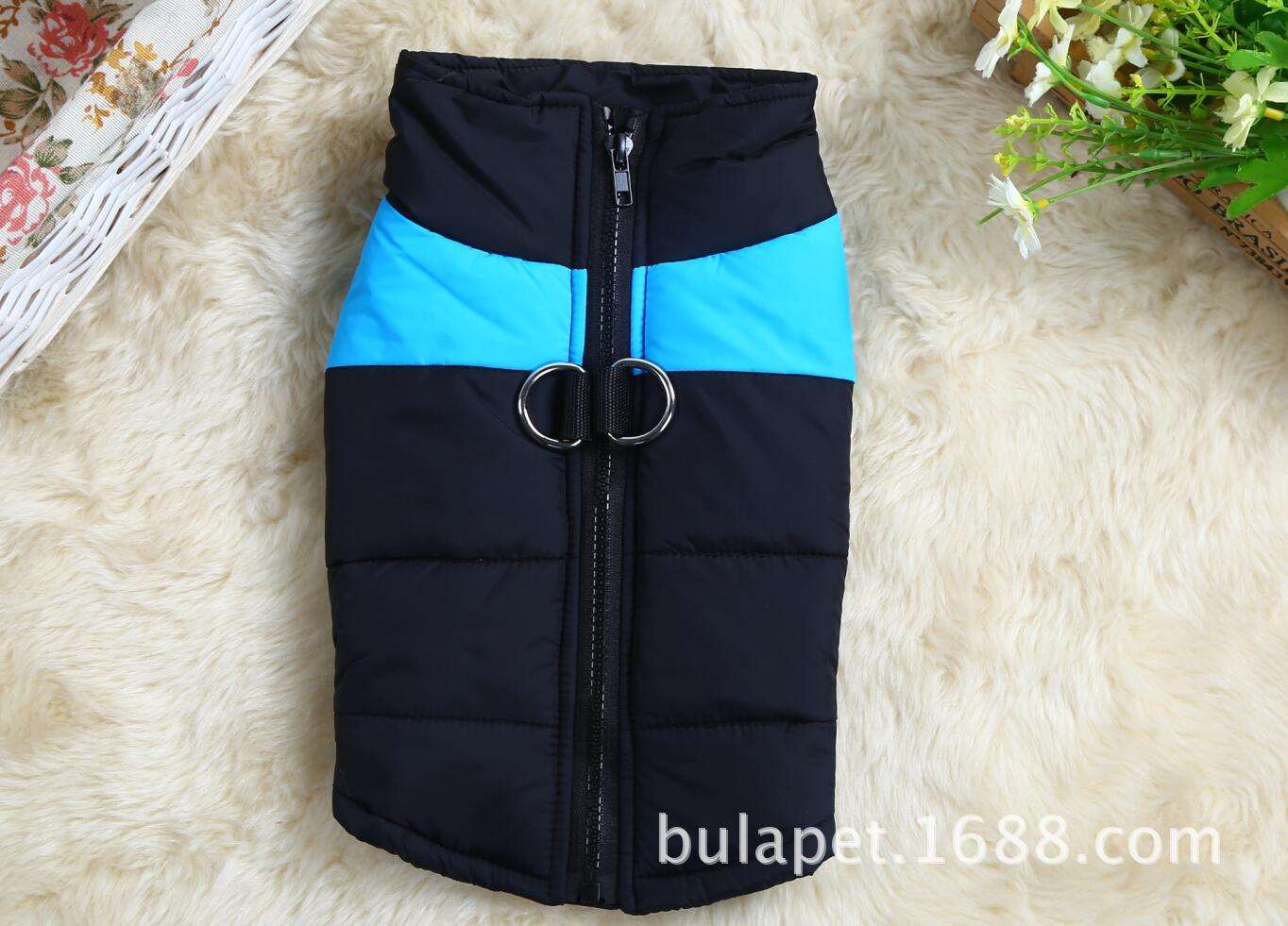 Pet dog Cotton Vest Colours Jacket Winter Warm Pet Clothes