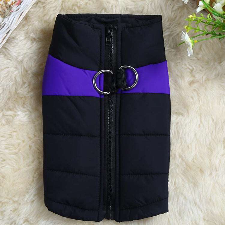 Pet dog Cotton Vest Colours Jacket Winter Warm Pet Clothes