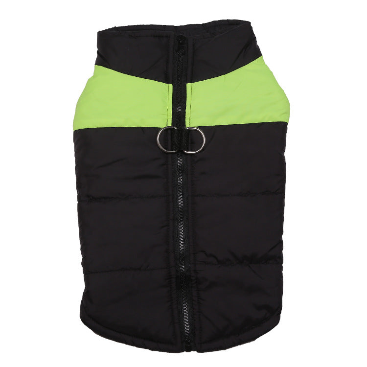 Pet dog Cotton Vest Colours Jacket Winter Warm Pet Clothes Shoppressgo