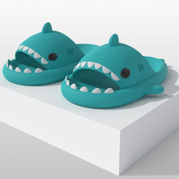 Spearmint-Shark-Slippers