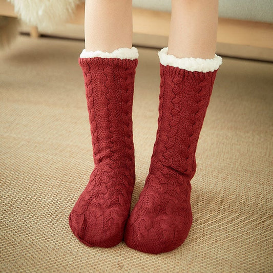 Women Girls Autumn Winter Velvet Home Floor Socks Shoppressgo