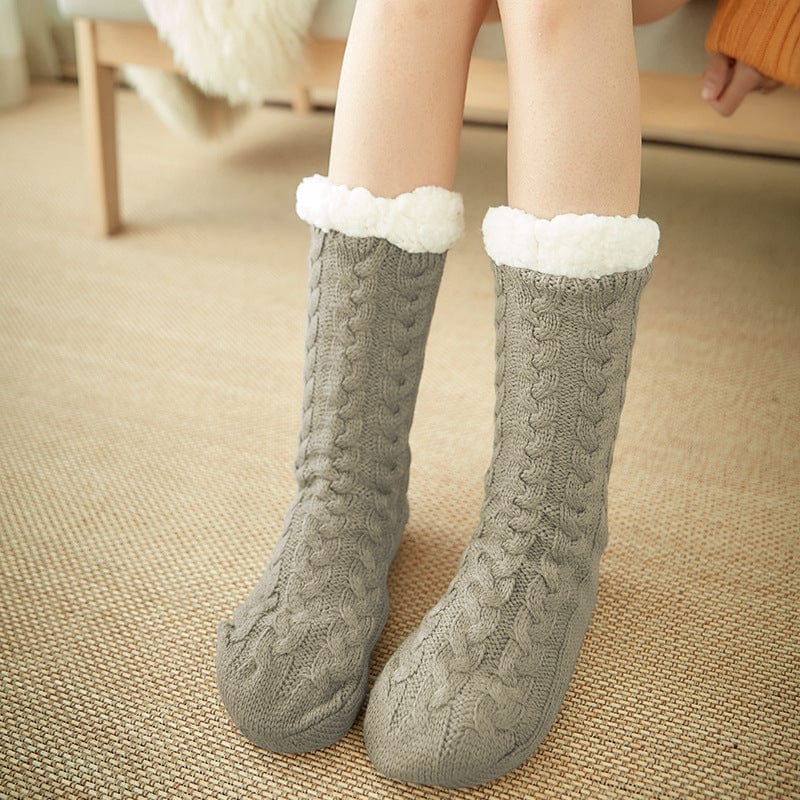 Women Girls Autumn Winter Velvet Home Floor Socks Shoppressgo