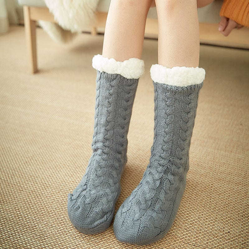 Women Girls Autumn Winter Velvet Home Floor Socks Shoppressgo