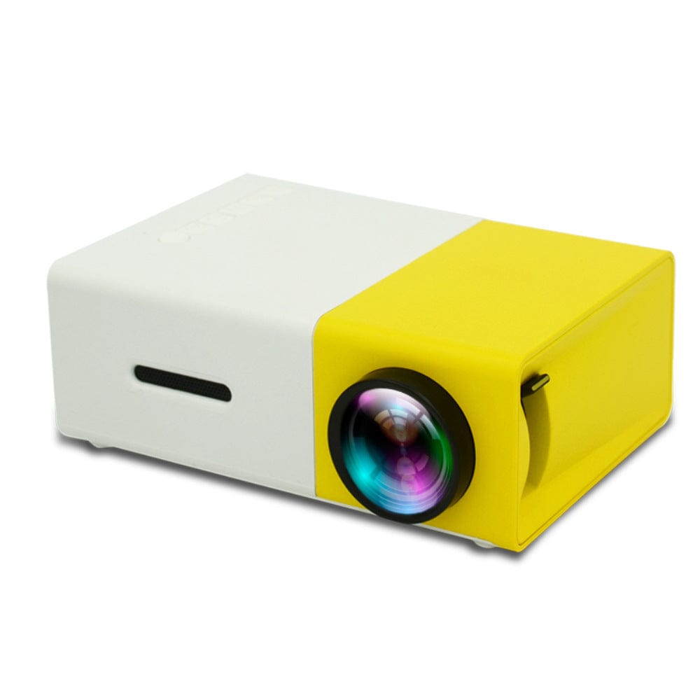 Yellow-and-White--Micro-Mini-Projector-Home-led-Portable-Small-Projector