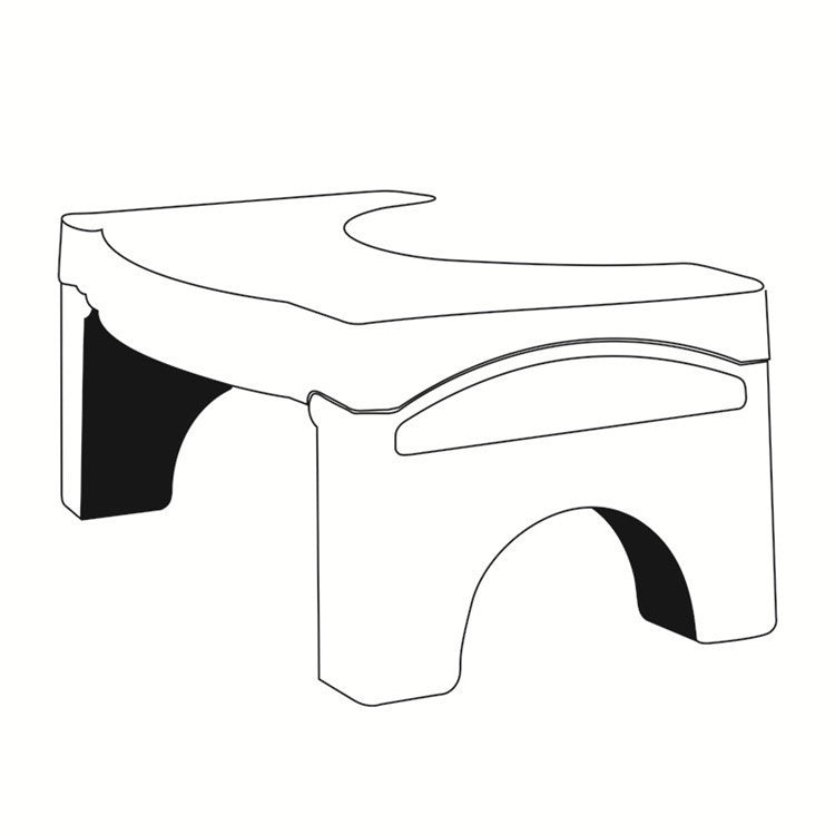 Toilet Stool Foldable Step Stool Plastic Thickened